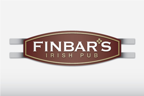 Illustration of exterior sign for Finbar’s Irish Pub